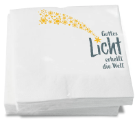 Servietten "Gottes Licht erhellt die Welt"