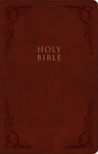 Anglais, Bible de référence, King James Version, gros caractères, similicuir, bordeaux Burgundy...