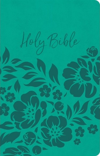 Anglais, Bible, King James Version, similicuir, bleu aqua