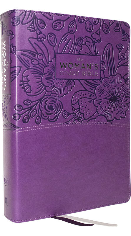 Thomas Nelson - La Bible d'Etude féminine - KJV / Cuir souple violet, lettres rouges