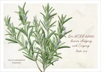 Postkarten Der Herr behüte deinen Ausgang und Eingang - Rosmarin