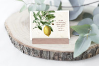 Postkarten Und alles, was ihr glaubend erbittet im Gebet - Zitrone