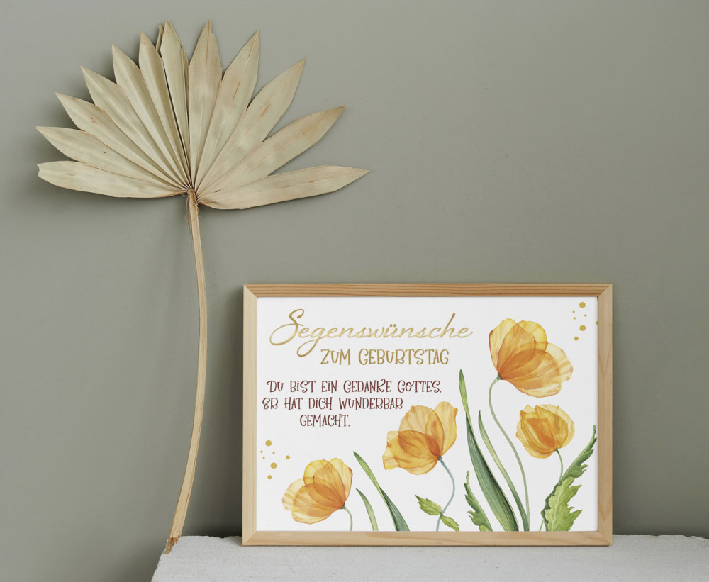 Postkarten Lovely Segenswünsche zum Geburtstag