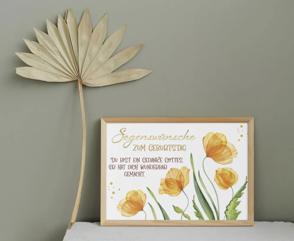 Postkarten Lovely Segenswünsche zum Geburtstag