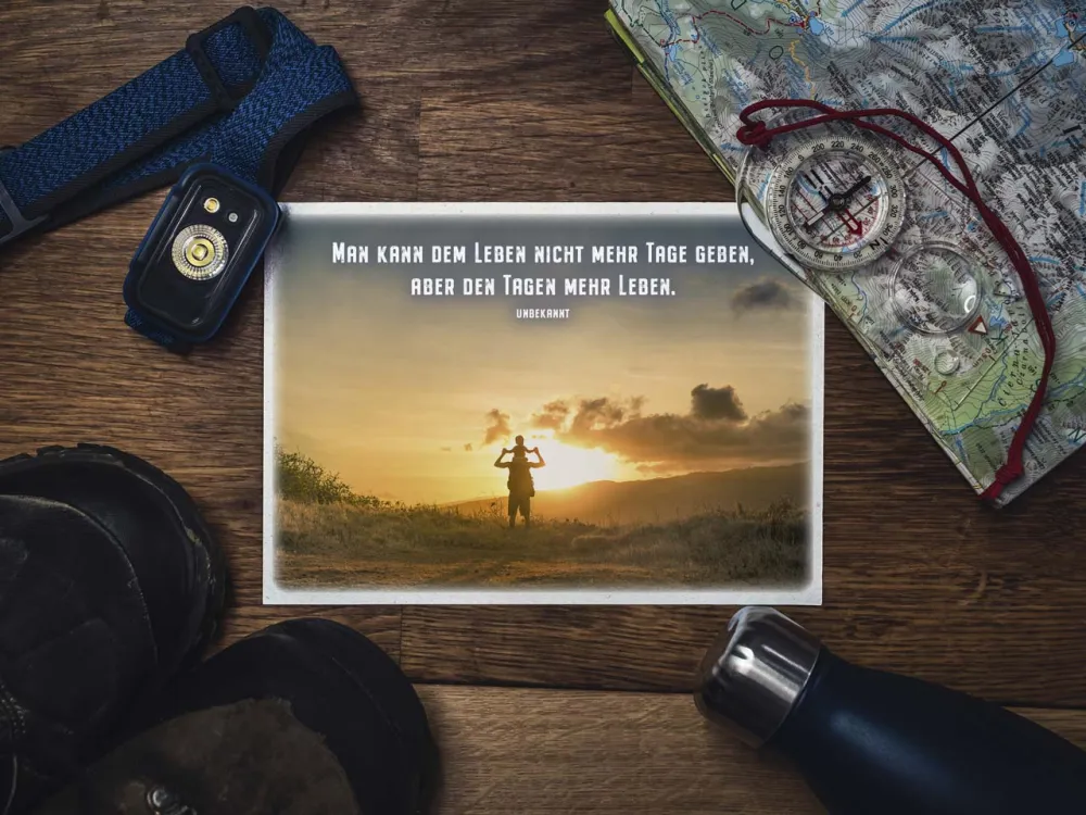 Postkarten Man kann dem Leben