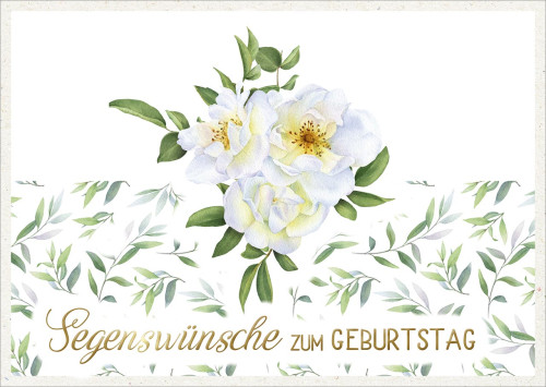 Postkarte Segenswünsche zum Geburtstag