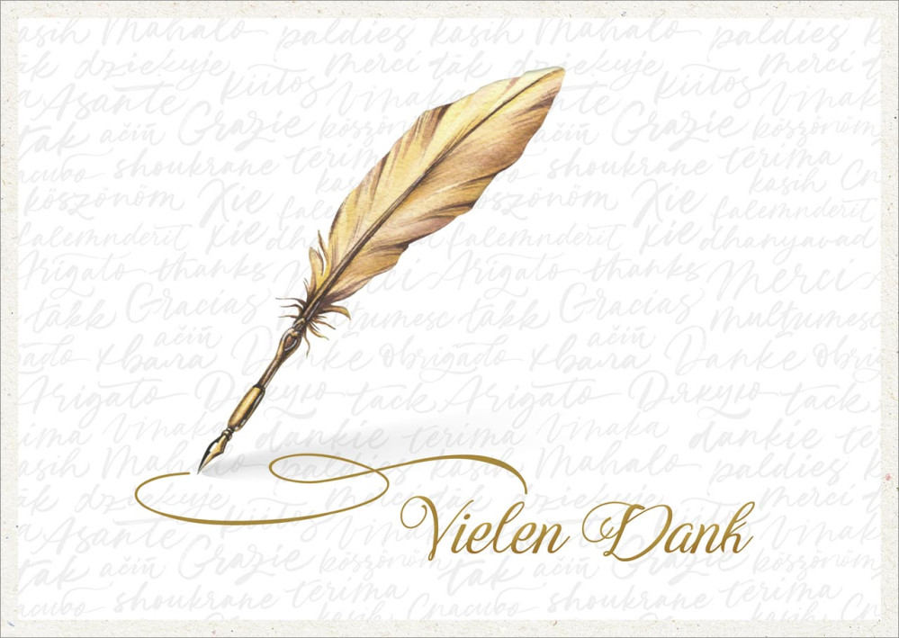 Postkarten Vielen Dank