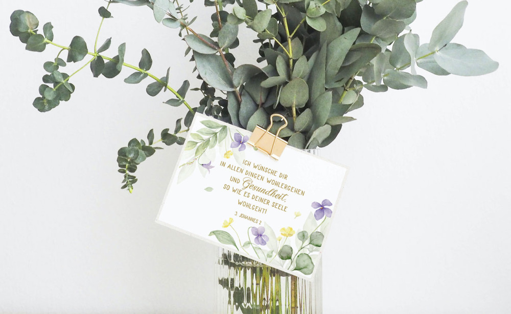 Postkarten Wohlergehen - 3. Johannes 2
