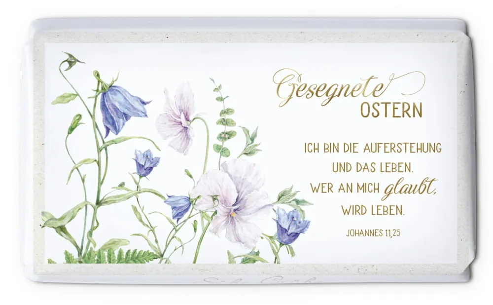 Schokolade Gesegnete Ostern - Johannes 11,25