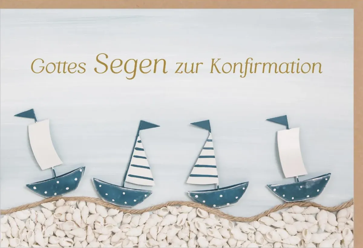Doppelkarte Konfirmation Gotte Segen