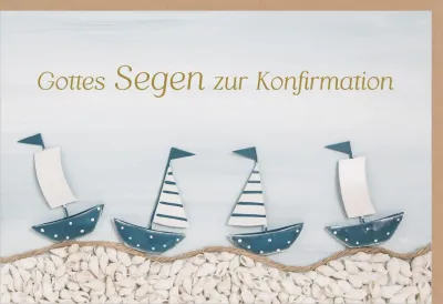 Doppelkarte Konfirmation Gotte Segen