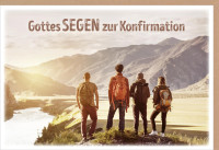 Doppelkarte Konfirmation Gottes Segen