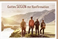 Doppelkarte Konfirmation Gottes Segen