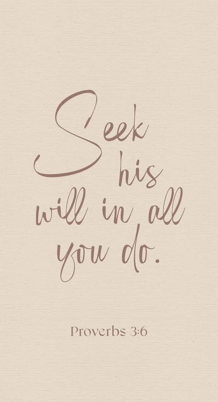 Metallschild Seek his will - Proverbs 3:6