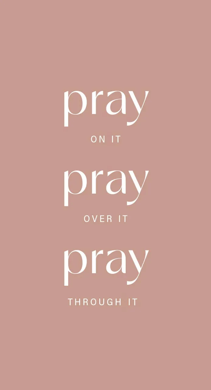 Metallschild Pray on it