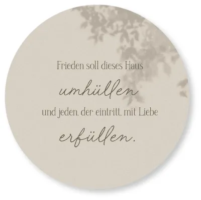 Wandschmuckbild Frieden - Ø 40 cm