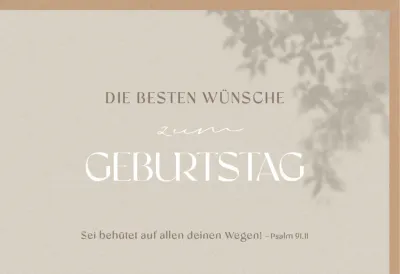 Faltkarte alive Die besten wünsche zum Geburtstag