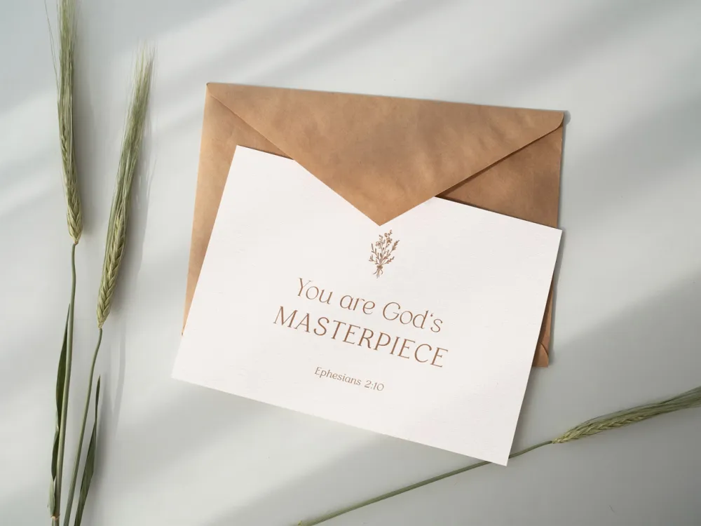 Faltkarte alive You are God's Masterpiece - Ephesians 2:10