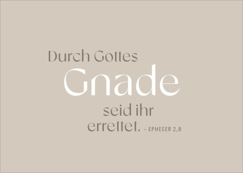 Postkarte alive Durch Gottes Gnade - EPHESER 2,8