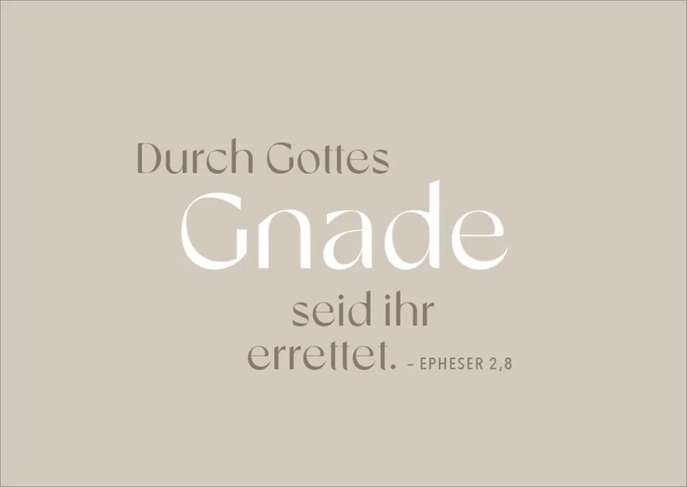 Postkarten alive Durch Gottes Gnade - EPHESER 2,8
