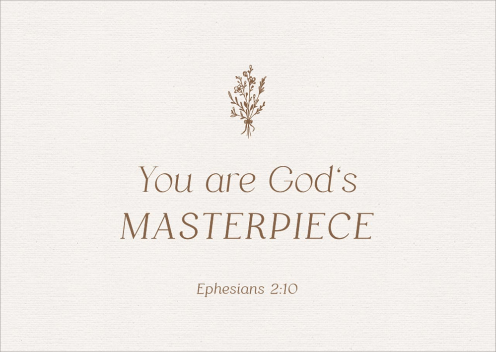 Postkarten alive You are God`s Masterpiece