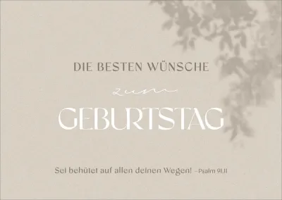 Postkarten alive Die besten Wünsche zum Geburtstag - Psalm 91.11