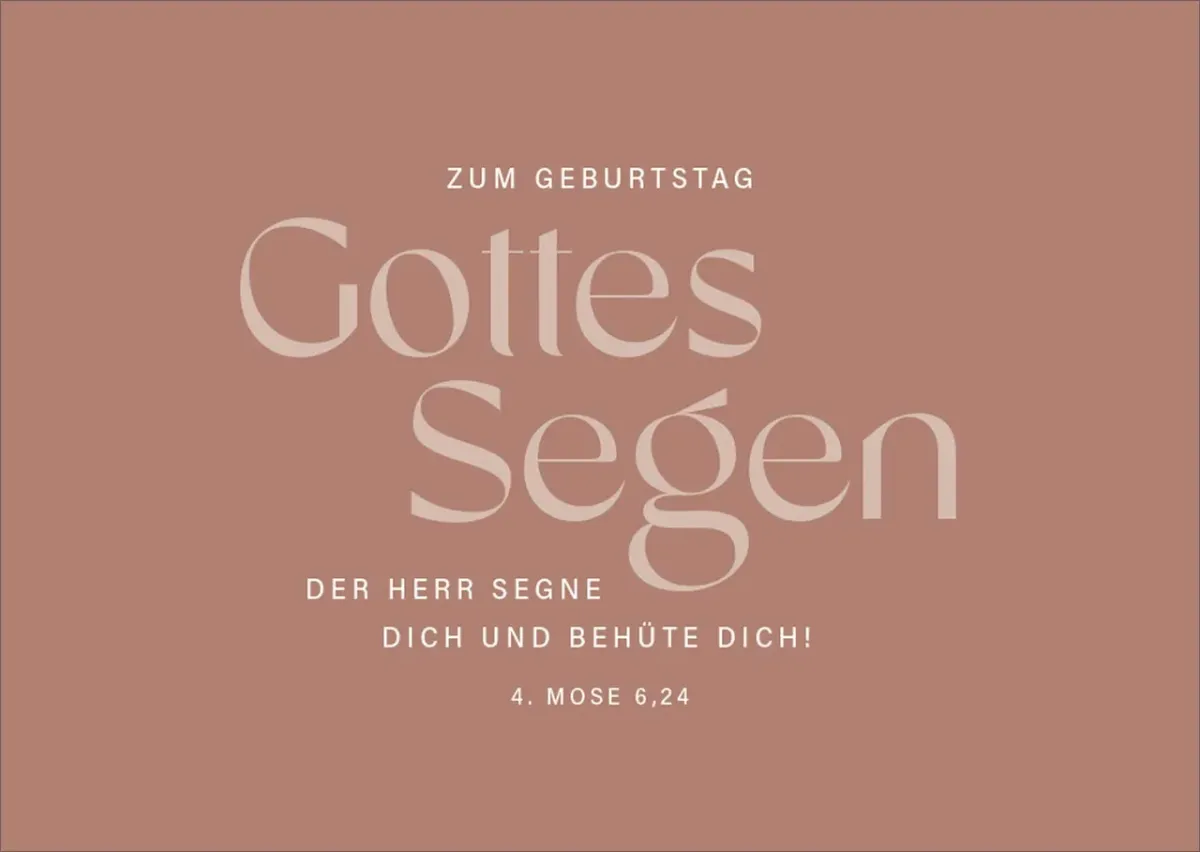 Postkarten alive Zum Geburtstag Gottes Segen