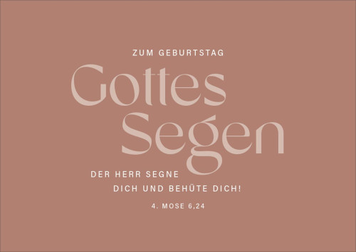 Postkarten alive Zum Geburtstag Gottes Segen