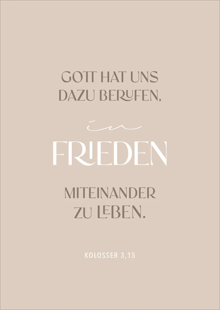 Postkarten alive Frieden