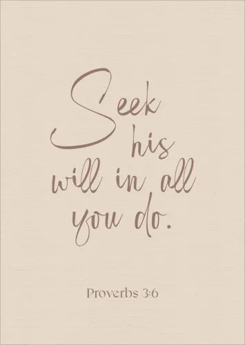 Postkarten alive Seek his will in all you do