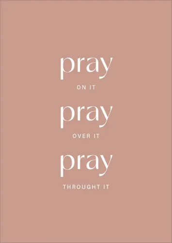 Postkarte alive Pray on it