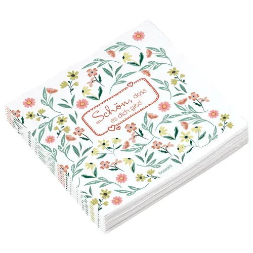 Schön, dass es dich gibt (20 Servietten) - 33 x 33 cm