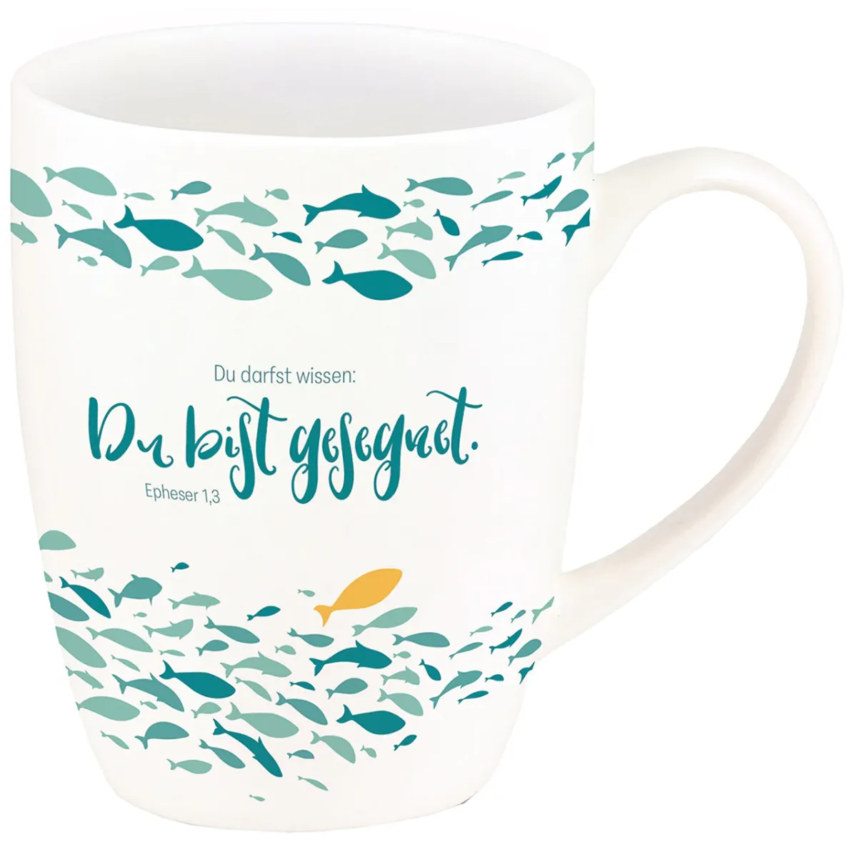 Tasse - Du bist gesegnet - weiss, 310ml