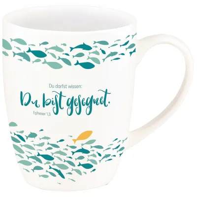 Tasse - Du bist gesegnet - weiss, 310ml
