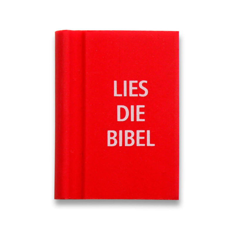 Lies die Bibel - Radiergummi in Buchform - Rot