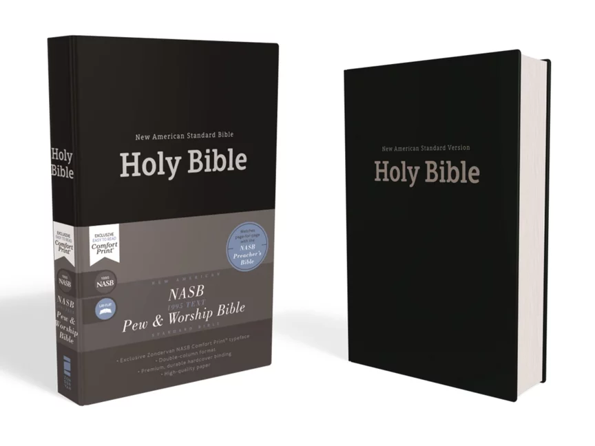Anglais, Bible New American Standard Bible, Pew and Worship Bible, cartonnée, noir