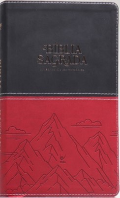 Portugiesisch, Bibel Almeida AEC, Letra Gigante, Kunstleder Schwarz-Rot - ALMEIDA EDICAO...