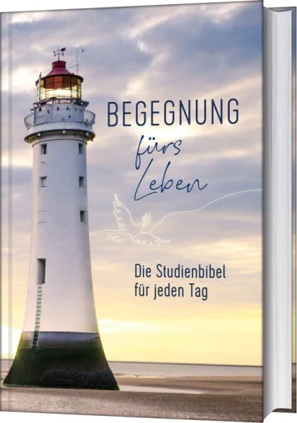 Begegnung fürs Leben - Motiv Leuchtturm - Die Studienbibel für jeden Tag