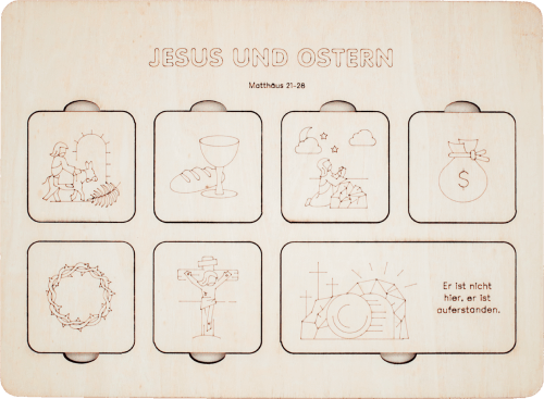Jesus und Ostern A5 - Die wahre Ostergeschichte, ganz ohne Eier und Hasen.
Altersangabe: Ab 3...