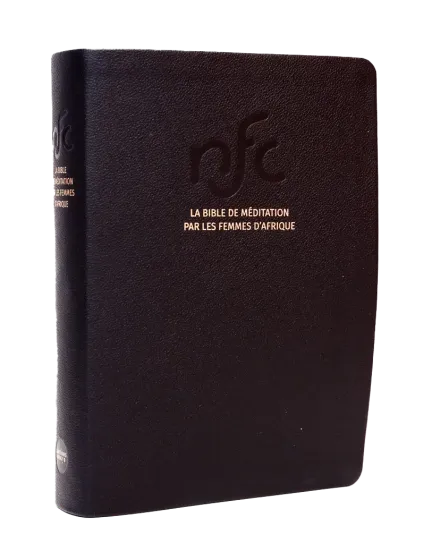 Bible NFC, Bible de méditation par les femmes d'Afrique - cuir noir, tranche or,coffret, paroles...