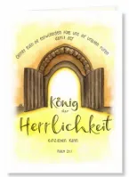 A5 Adventskarte - König der Herrlichkeit Ps.24.7 - mit Couvert