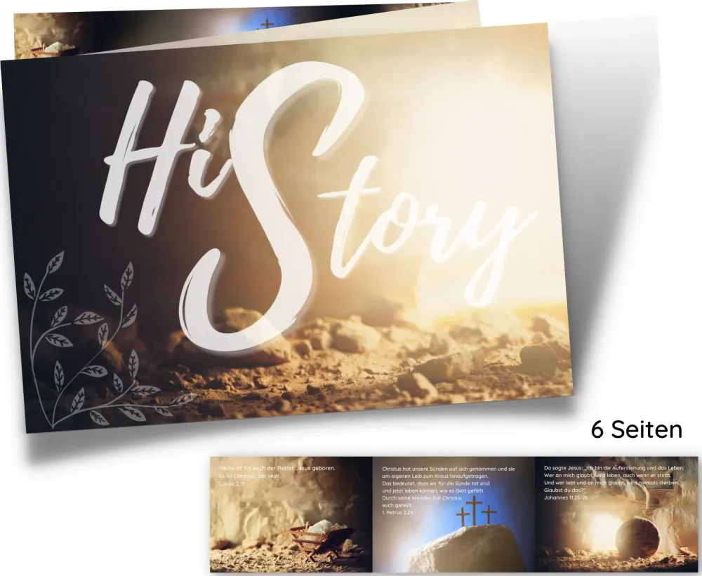 "His Story - History" - Verteilflyer