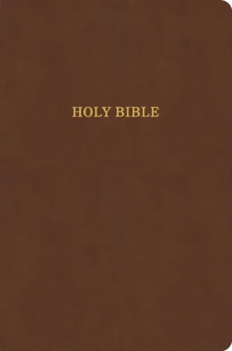 Anglais, Bible, King James Version, gros caractères, similicuir brun - KJV Large Print Thinline...