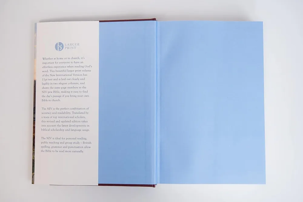Anglais, Bible NIV, Larger Print, Gift Hardback