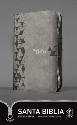 Espagnol, Bible, Nueva Traduccion Viviente, similicuir gris, fermeture éclair - Santa Biblia Ntv,...
