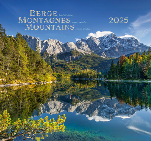 Calendrier Montagnes trilingue: allemand, français, anglais - Mural