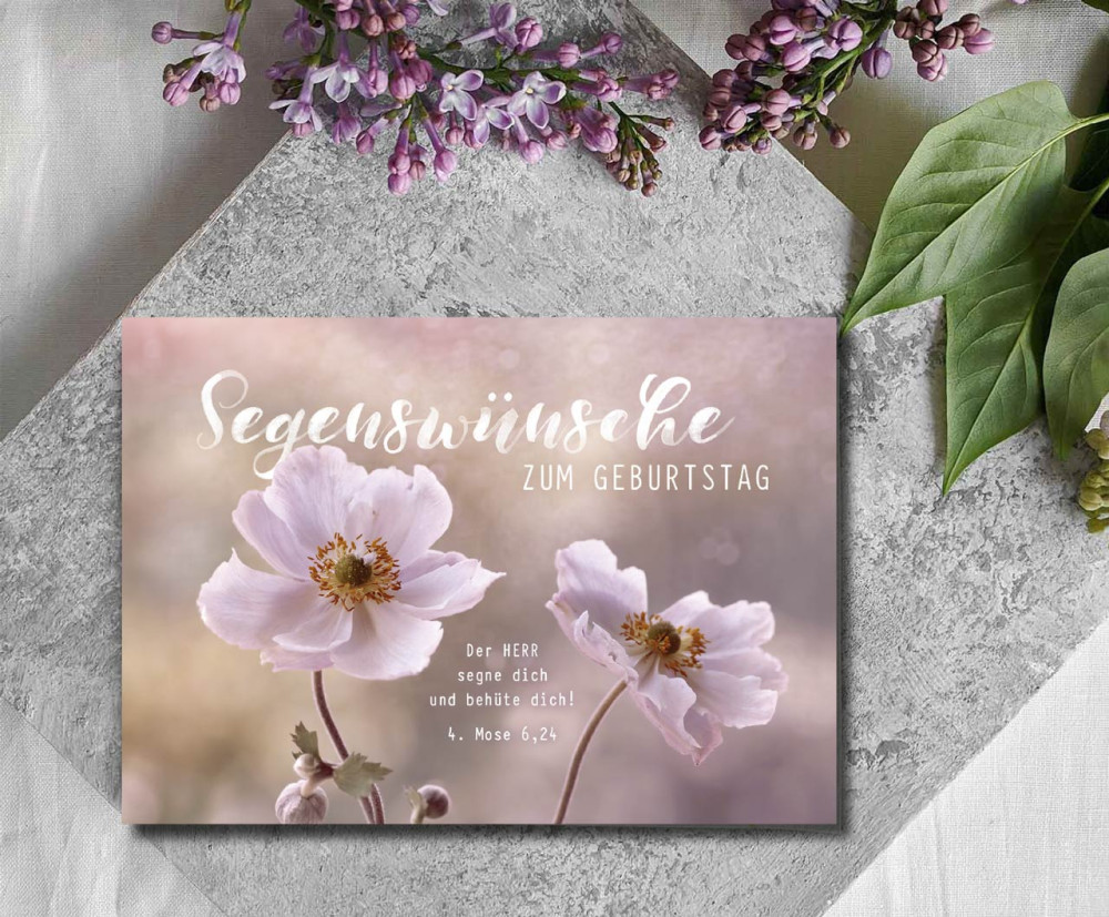 Postkarten Segenswünsche zum Geburtstag - 4. Mose 6,24