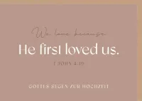 Falkarte He first loved us - 1 John 4:19