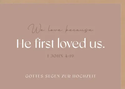 Falkarte He first loved us - 1 John 4:19