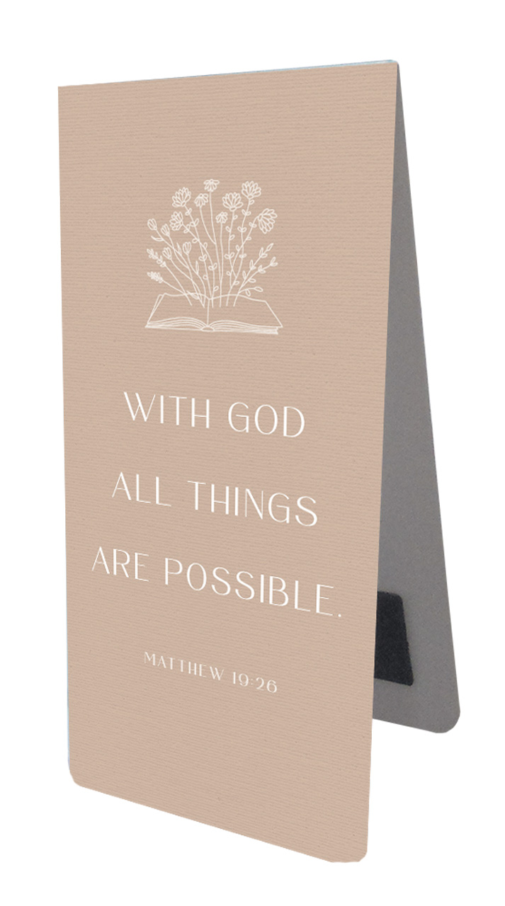 Magnet Lesezeichen With God - Matthew 19:26